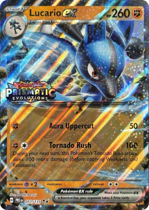 Lucario ex (Prismatic Evolutions Stamp) (051/131) [Miscellaneous Cards and Products]