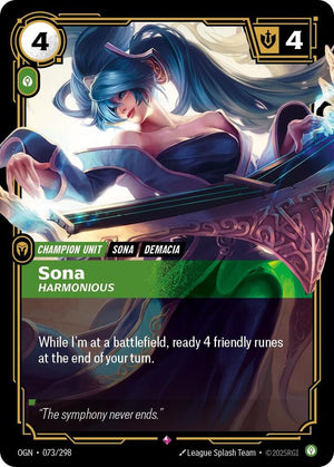 Sona - Harmonious (073/298) [Origins]