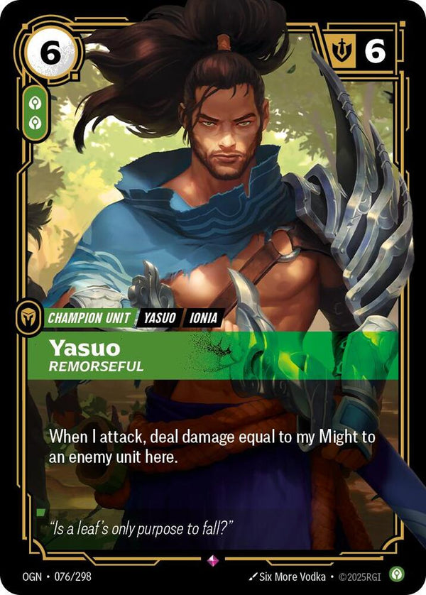 Yasuo - Remorseful (076/298) [Origins]