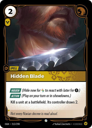 Hidden Blade (213/298) [Origins]