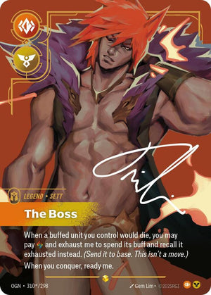 Sett - The Boss (Signature) (310*/298) [Origins]
