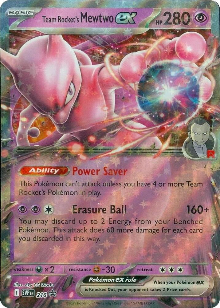 Team Rocket's Mewtwo ex - 216 [SV Scarlet and Violet Promo Cards]