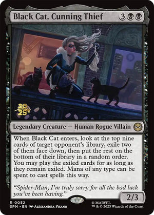 Black Cat, Cunning Thief (52) [Prerelease Cards]