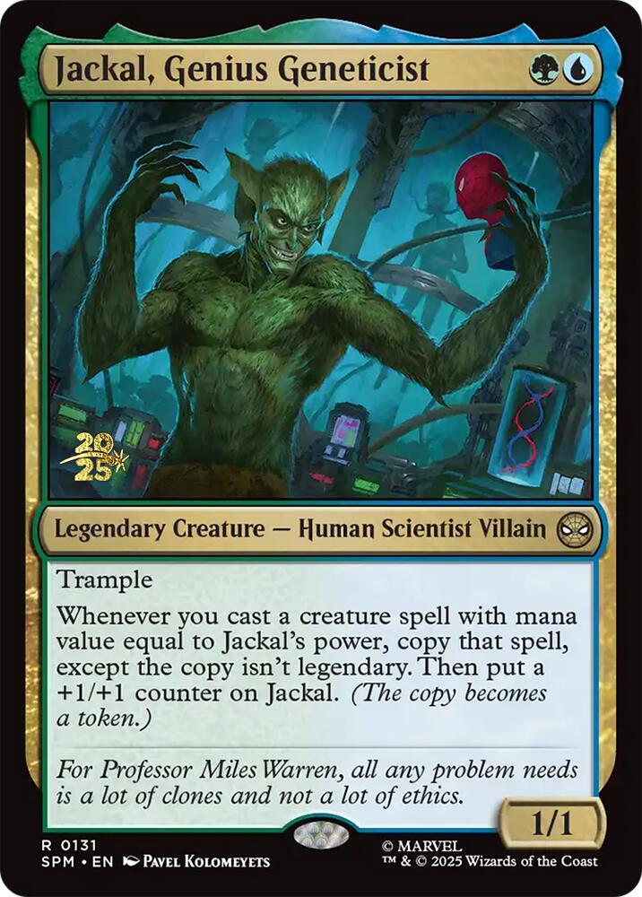 Jackal, Genius Geneticist (131) [Prerelease Cards]