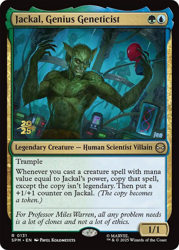 Jackal, Genius Geneticist (131) [Prerelease Cards]