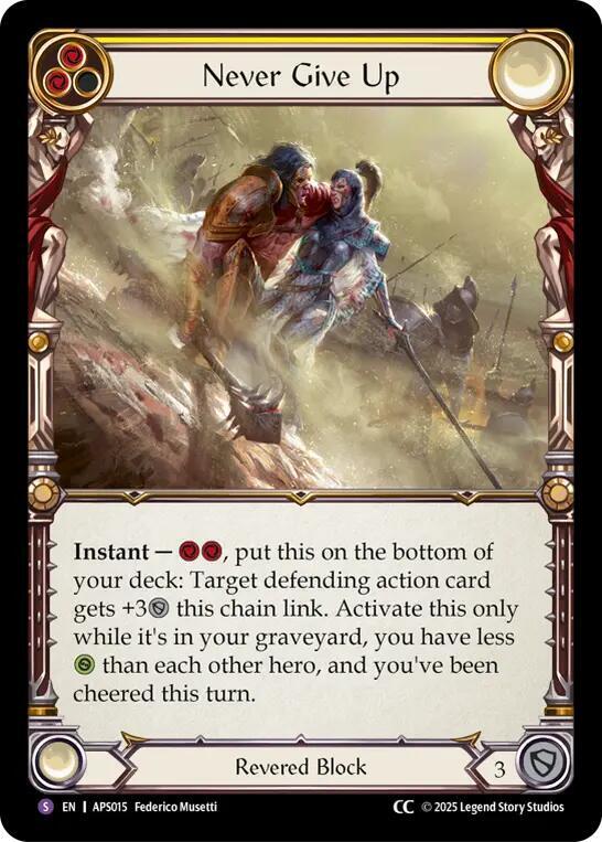 Never Give Up (APS015) [Armory Deck: Pleiades]