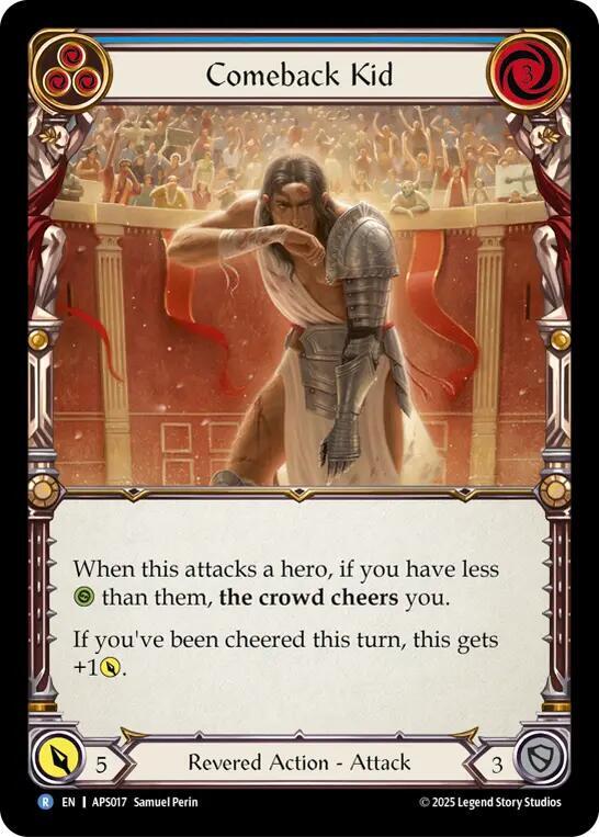 Comeback Kid (Blue) (APS017) [Armory Deck: Pleiades]