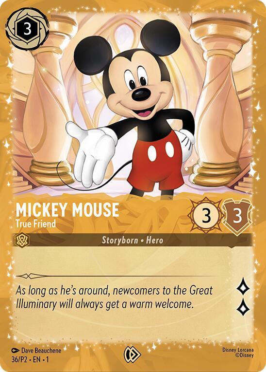 Mickey Mouse - True Friend (Puzzle Promo) (36) [Disney Lorcana Promo Cards]