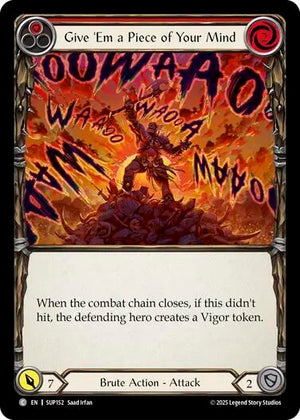 Give 'Em a Piece of Your Mind (Red) (SUP152) [Super Slam]