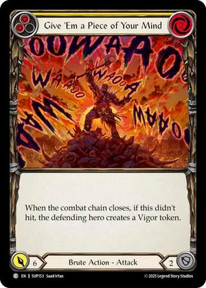 Give 'Em a Piece of Your Mind (Yellow) (SUP153) [Super Slam]