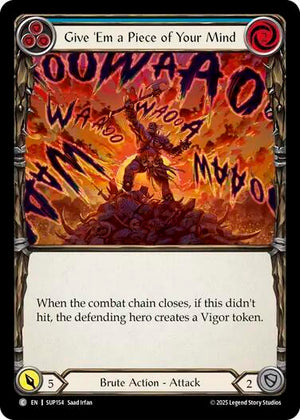 Give 'Em a Piece of Your Mind (Blue) (SUP154) [Super Slam]