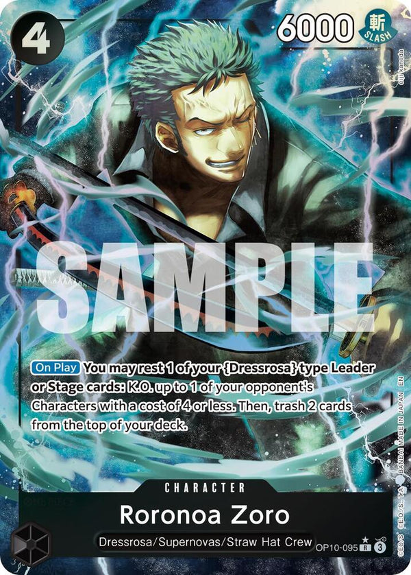 Roronoa Zoro - OP10-095 (Alternate Art) [Premium Booster -The Best- Vol. 2]