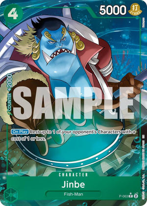 Jinbe - P-063 (Alternate Art) [Premium Booster -The Best- Vol. 2]