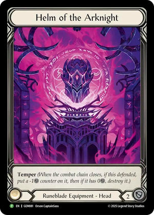 Helm of the Arknight (GEM081) [GEM Pack 3]