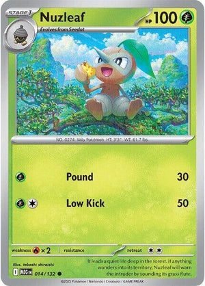 Nuzleaf (014/132) [ME01: Mega Evolution]