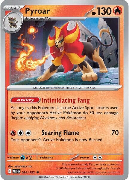 Pyroar (024/132) [ME01: Mega Evolution]
