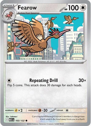 Fearow (103/132) [ME01: Mega Evolution]