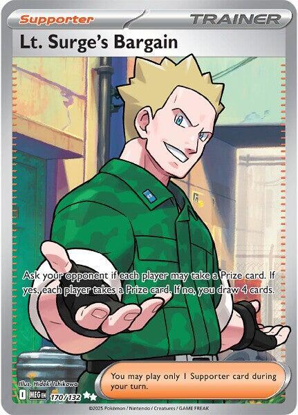 Lt. Surge's Bargain - 170/132 [ME01: Mega Evolution]