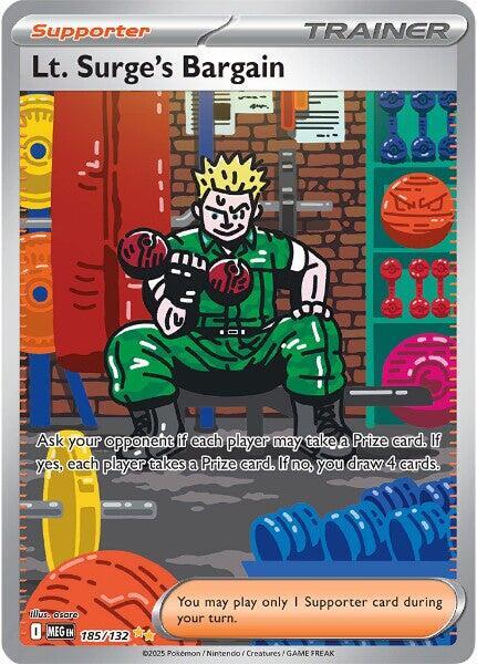 Lt. Surge's Bargain - 185/132 [ME01: Mega Evolution]