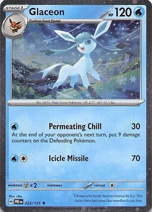 Glaceon - 025/131 (Cosmos Holo) [Miscellaneous Cards and Products]