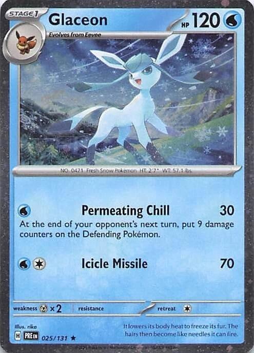 Glaceon - 025/131 (Cosmos Holo) [Miscellaneous Cards and Products]