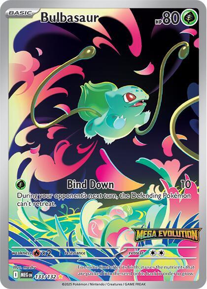 Bulbasaur - 133/132 (Mega Evolution Stamped) [Miscellaneous Cards and Products]