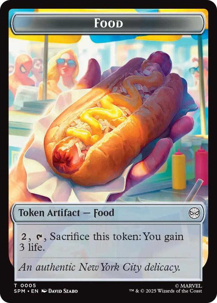 Food // Robot Double-Sided Token (5 // 6) [Marvel's Spider-Man]