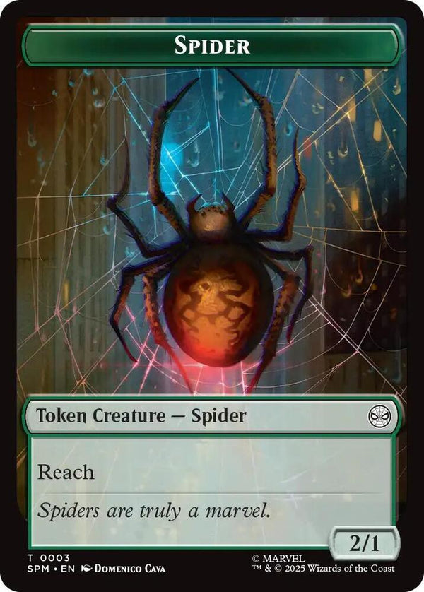 Spider // Food Double-Sided Token (3 // 5) [Marvel's Spider-Man]