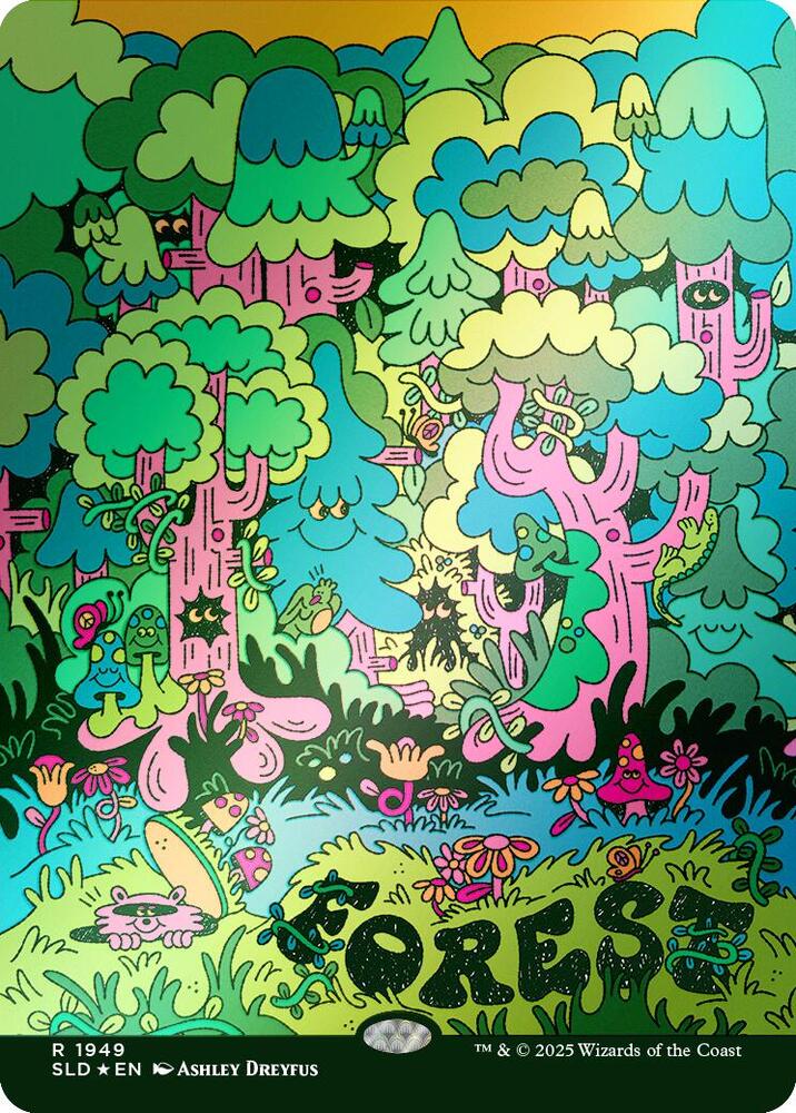 Forest (1949) (Rainbow Foil) [Secret Lair Drop]