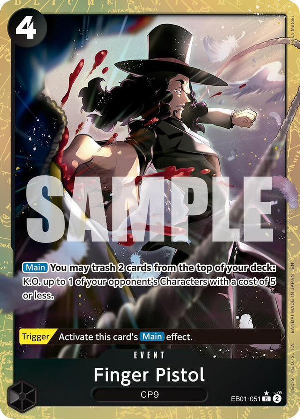 Finger Pistol (Alternate Art) (EB01-051) [Premium Booster -The Best- Vol. 2]