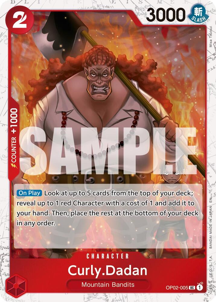 Curly.Dadan (Pirate Foil) (OP02-005) [Premium Booster -The Best- Vol. 2]