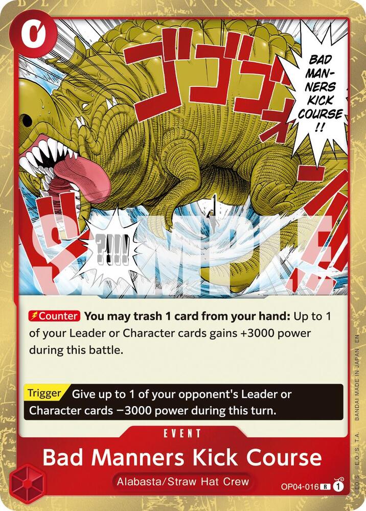 Bad Manners Kick Course (Reprint) (OP04-016) [Premium Booster -The Best- Vol. 2]