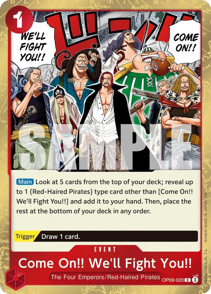 Come On!! We'll Fight You!! (Reprint) (OP09-020) [Premium Booster -The Best- Vol. 2]