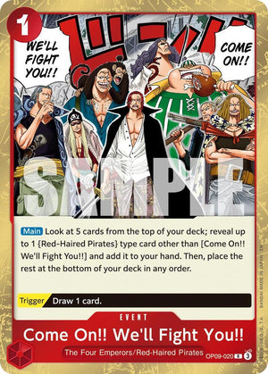 Come On!! We'll Fight You!! (Reprint) (OP09-020) [Premium Booster -The Best- Vol. 2]