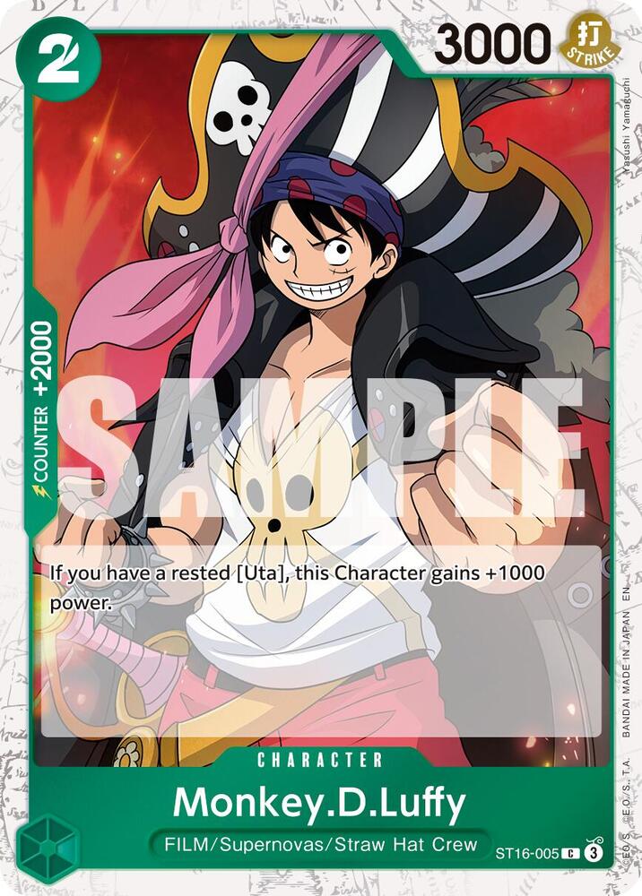 Monkey.D.Luffy - ST16-005 (Pirate Foil) [Premium Booster -The Best- Vol. 2]