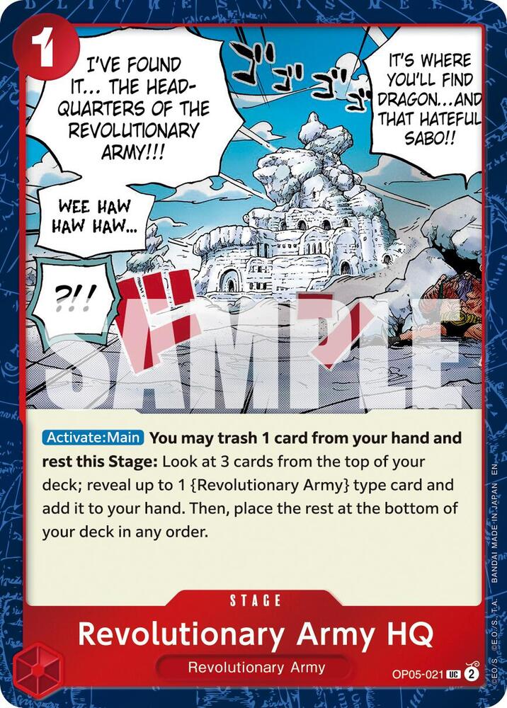 Revolutionary Army HQ (Pirate Foil) (OP05-021) [Premium Booster -The Best- Vol. 2]