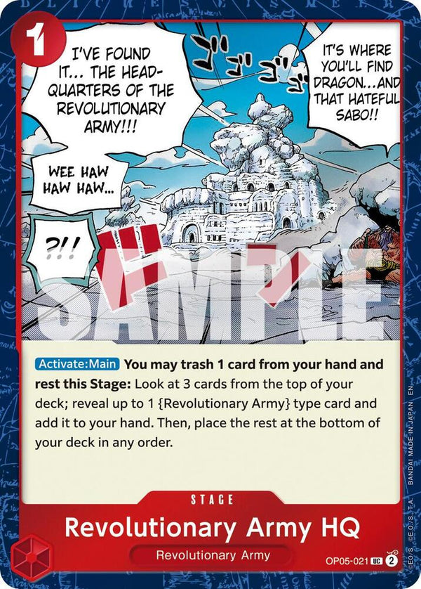 Revolutionary Army HQ (Pirate Foil) (OP05-021) [Premium Booster -The Best- Vol. 2]