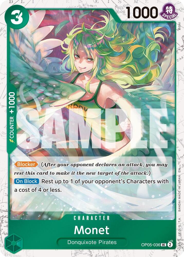 Monet (Pirate Foil) (OP05-036) [Premium Booster -The Best- Vol. 2]