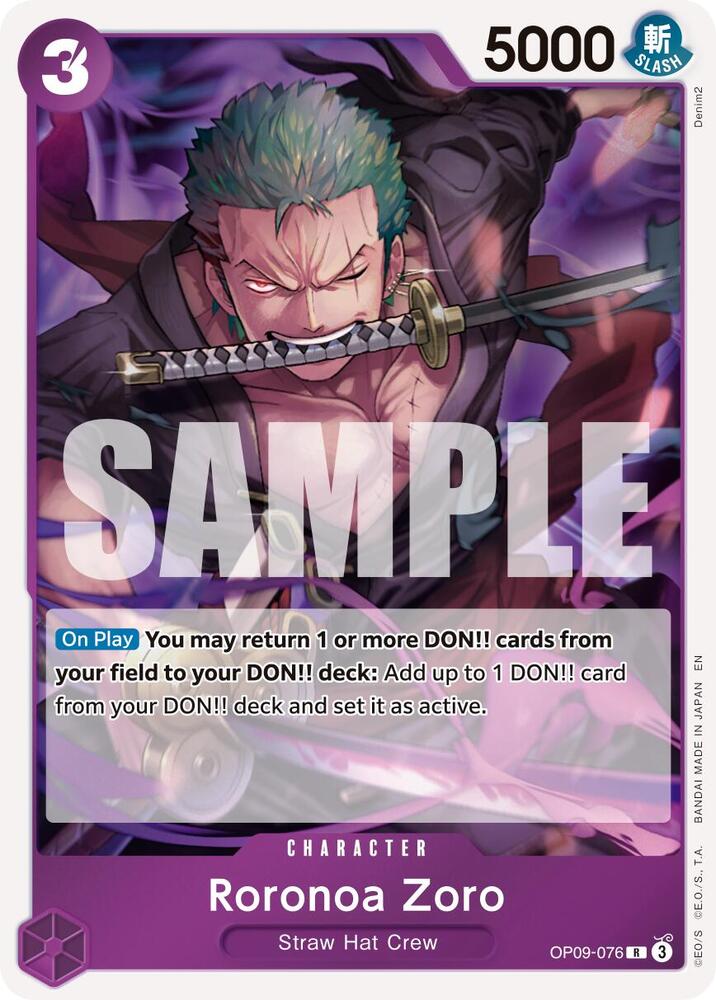 Roronoa Zoro - OP09-076 [Premium Booster -The Best- Vol. 2]