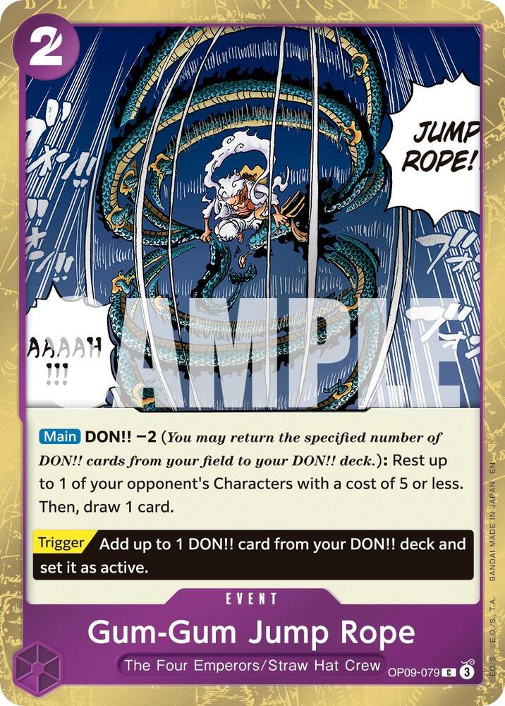 Gum-Gum Jump Rope (Pirate Foil) (OP09-079) [Premium Booster -The Best- Vol. 2]