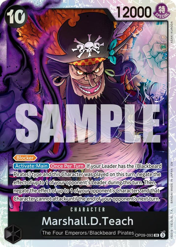 Marshall.D.Teach - OP09-093 (Reprint) [Premium Booster -The Best- Vol. 2]