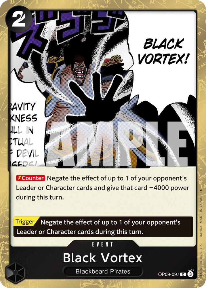 Black Vortex (Pirate Foil) (OP09-097) [Premium Booster -The Best- Vol. 2]