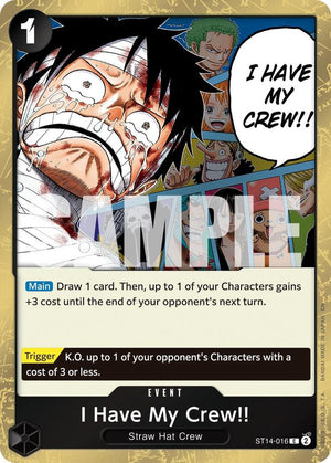 I Have My Crew!! (Pirate Foil) (ST14-016) [Premium Booster -The Best- Vol. 2]