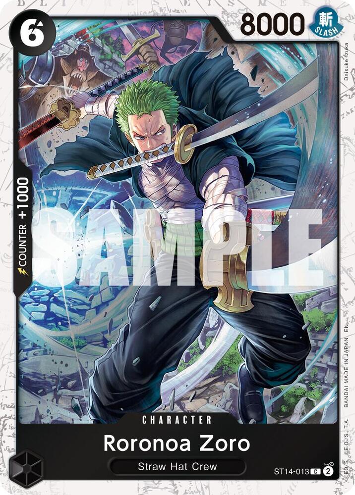 Roronoa Zoro - ST14-013 (Pirate Foil) [Premium Booster -The Best- Vol. 2]