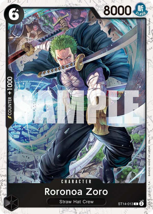 Roronoa Zoro - ST14-013 (Pirate Foil) [Premium Booster -The Best- Vol. 2]