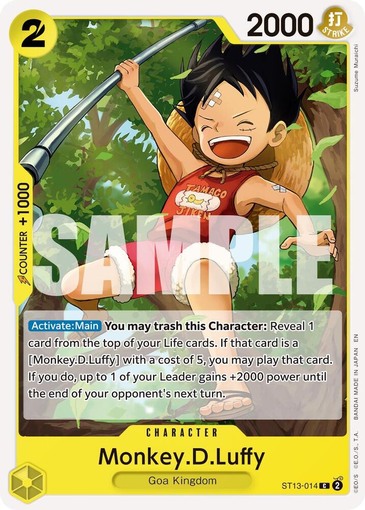 Monkey.D.Luffy - ST13-014 (Reprint) [Premium Booster -The Best- Vol. 2]