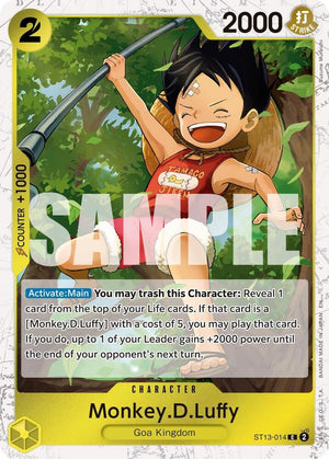 Monkey.D.Luffy - ST13-014 (Pirate Foil) [Premium Booster -The Best- Vol. 2]