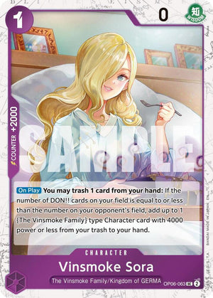 Vinsmoke Sora (Pirate Foil) (OP06-063) [Premium Booster -The Best- Vol. 2]