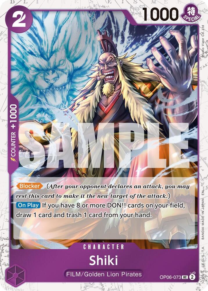 Shiki (Pirate Foil) (OP06-073) [Premium Booster -The Best- Vol. 2]