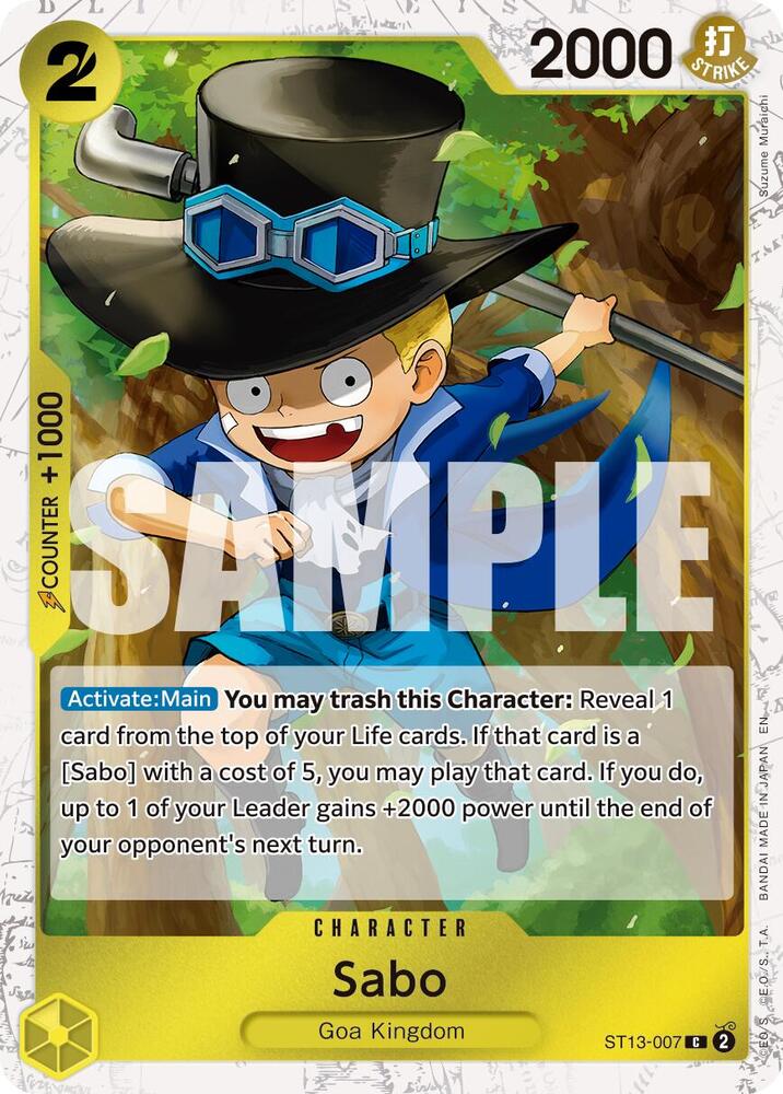 Sabo - ST13-007 (Pirate Foil) [Premium Booster -The Best- Vol. 2]